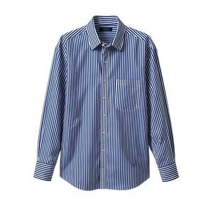 Proper Cloth Men's XL Blue White Stripe Dress Shirt 17 33 Cotton Button Down